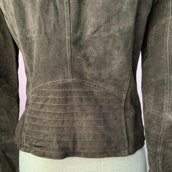 BCBGeneration Suede Leather Moto Jacket - Picture 8 of 16